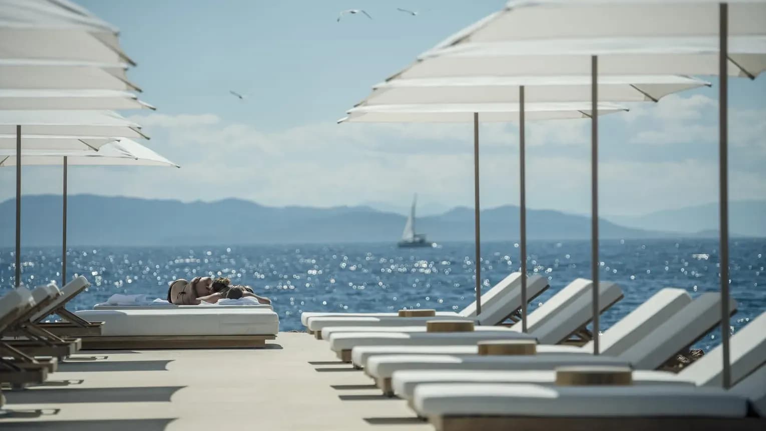 Blick über die Athener Riviera und die Ägäis