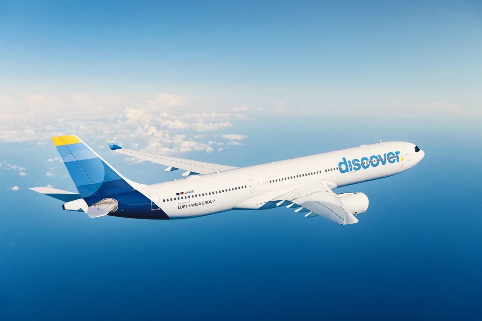 Airbus A330 von Discover Airlines auf dem Vorfeld