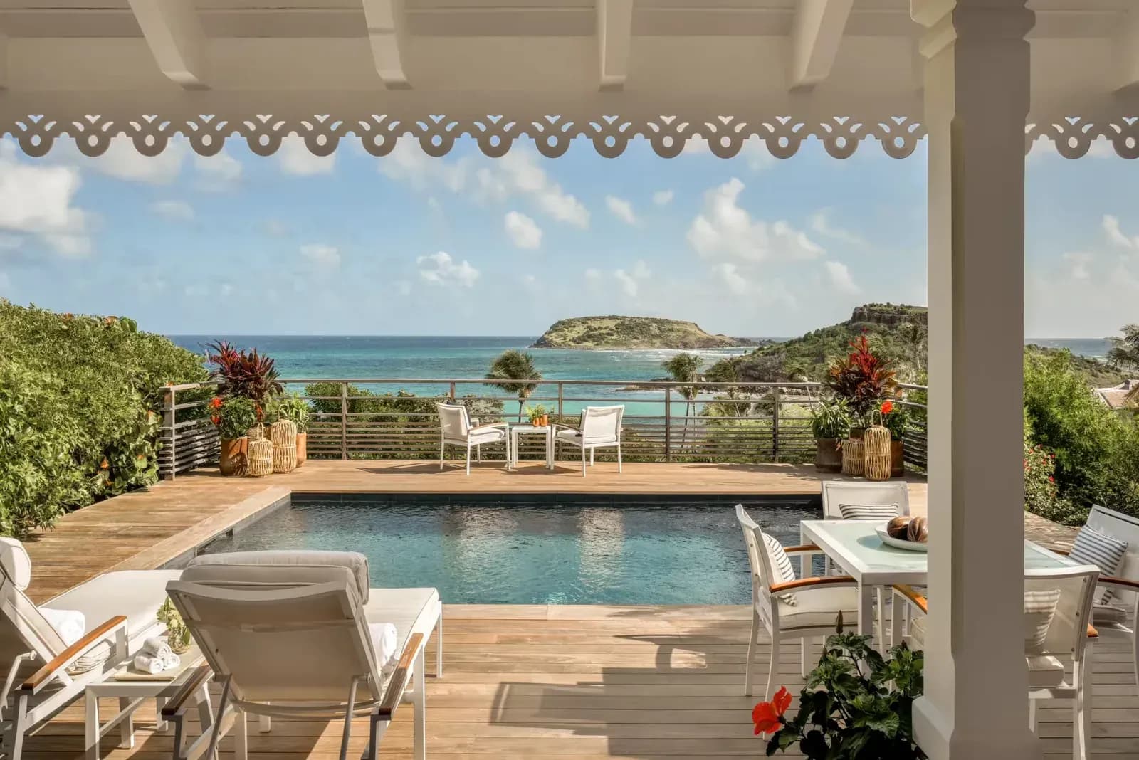 Rosewood Le Guanahani – Ocean View Pool Suite mit privatem Pool über der Bucht